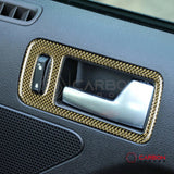 Mustang 2010-2014 Reflective Carbon Fiber Door Handle Trim Overlay