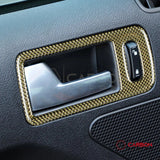 Mustang 2010-2014 Reflective Carbon Fiber Door Handle Trim Overlay