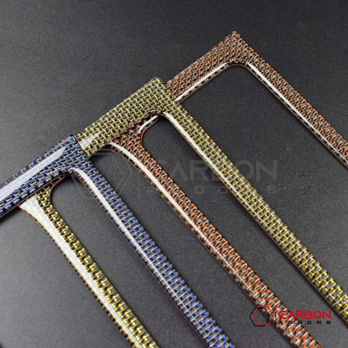 Reflective Carbon Fiber Full Dashboard Trim Overlay For Mustang 2010-2014