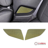 Mustang 2010-2014 Reflective Carbon Fiber Rear Seat Arm Rest Trim Overlay