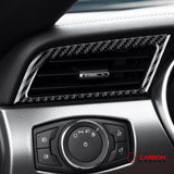 Mustang 2015-2023 Carbon Fiber AC Outlet Trim Overlays