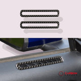 Mustang 2015-2023 Carbon Fiber Door AC Outlet Trim Overlays