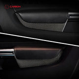 Mustang 2015-2023 Carbon Fiber Front Door Panel Trim Overlay