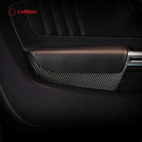 Mustang 2015-2023 Carbon Fiber Front Door Panel Trim Overlay
