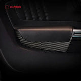 Carbon Fiber Front Door Panel Trim Overlay for 2015–2023 Ford Mustang