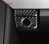 Mustang 2015-2023 Carbon Fiber Glove Box Key Hole Trim Overlay