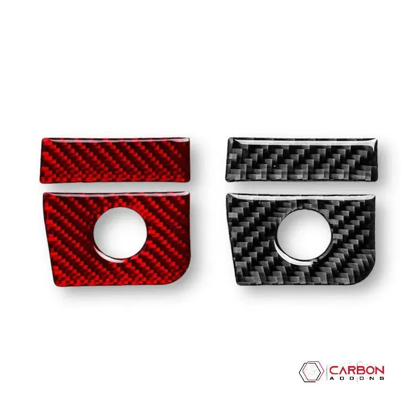 Mustang 2015-2023 Carbon Fiber Glove Box Key Hole Trim Overlay