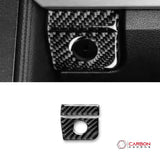 Mustang 2015-2023 Carbon Fiber Glove Box Key Hole Trim Overlay