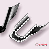 Mustang 2015-2023 Carbon Fiber Steering Wheel Chrome Delete Cover