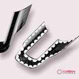 Carbon Fiber Steering Wheel Chrome Delete Cover for Mustang 2015-2023
