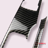 Carbon Fiber Window Control Panel Trim Overlay for Mustang 2015-2023