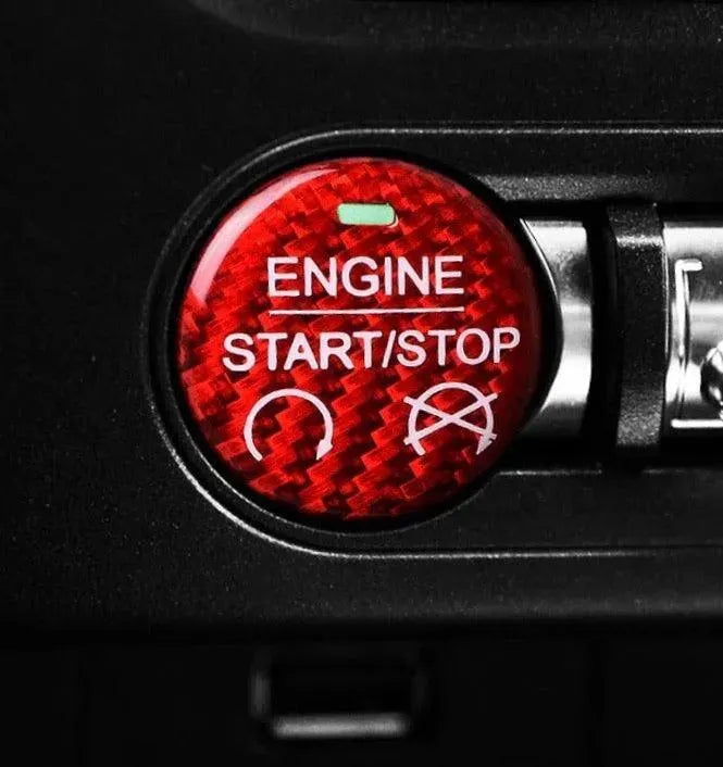 Mustang 2015-2023 Engine Start Stop Button Carbon Fiber Cover