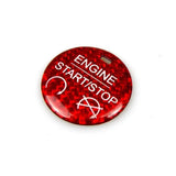 Engine Start Stop Button Carbon Fiber Cover for Mustang 2015-2023