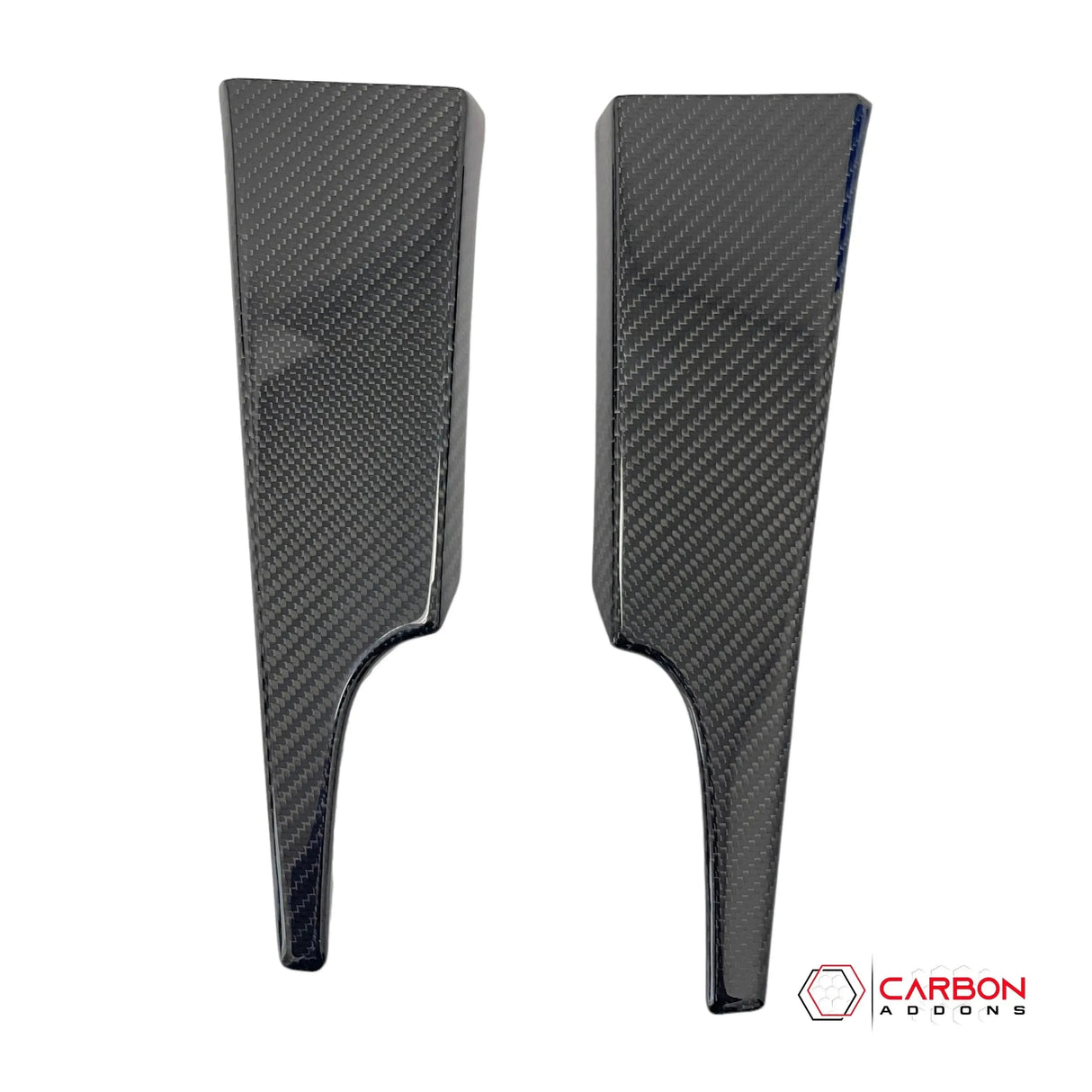 Hard Carbon Fiber Dash Lower Side Trim Covers for 2015–2023 Ford Mustang