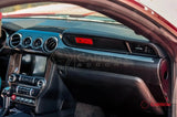 Hard Carbon Fiber Dashboard Cover For Mustang 2015-2023