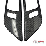 Hard Carbon Fiber Interior Door Handle Trim Covers for 2015–2023 Ford Mustang