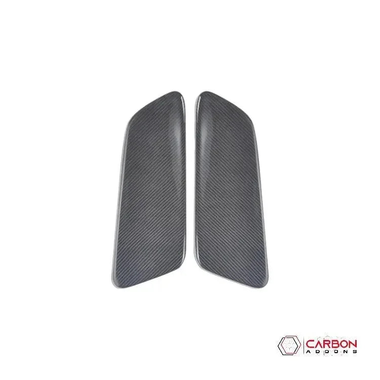 Hard Carbon Fiber Rear Seat Side Trim Covers for 2015–2023 Ford Mustang