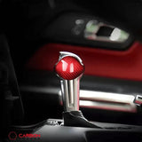 Real Carbon Fiber Automatic Shift Knob Cover for 2015–2025 Ford Mustang