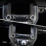 Mustang 2015-2023 Real Carbon Fiber Infotainment Radio Overlay