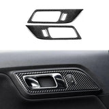 Real Carbon Fiber Interior Door Handle Overlay for Mustang 2015-2023