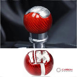 Real Carbon Fiber Manual Shift Knob Cover for 2015–2025 Ford Mustang