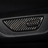 Real Carbon Fiber Seat Adjuster Button Trim Overlay for Mustang 2015-2023