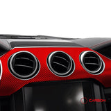 Mustang 2015-2023 Real Carbon Fiber Whole Front Dash Overlay