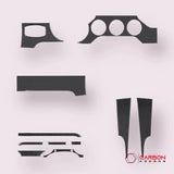 Mustang 2015-2023 Real Carbon Fiber Whole Front Dash Overlay