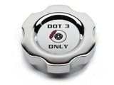 Speedform Modern Billet Brake Fluid Cap Cover; Chrome (87-04 Mustang)