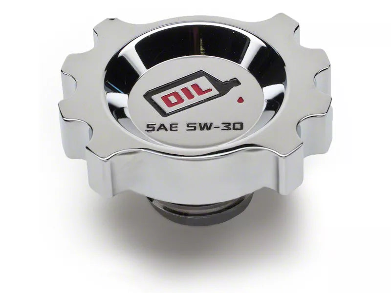 Speedform Modern Billet Oil Cap; Chrome (87-93 5.0l Mustang; 94-01 Mustang Gt)