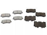 C&L Super Sport Ceramic Brake Pads; Front and Rear (15-23 Mustang GT w/o Performance Pack, EcoBoost w/ Performance Pack)