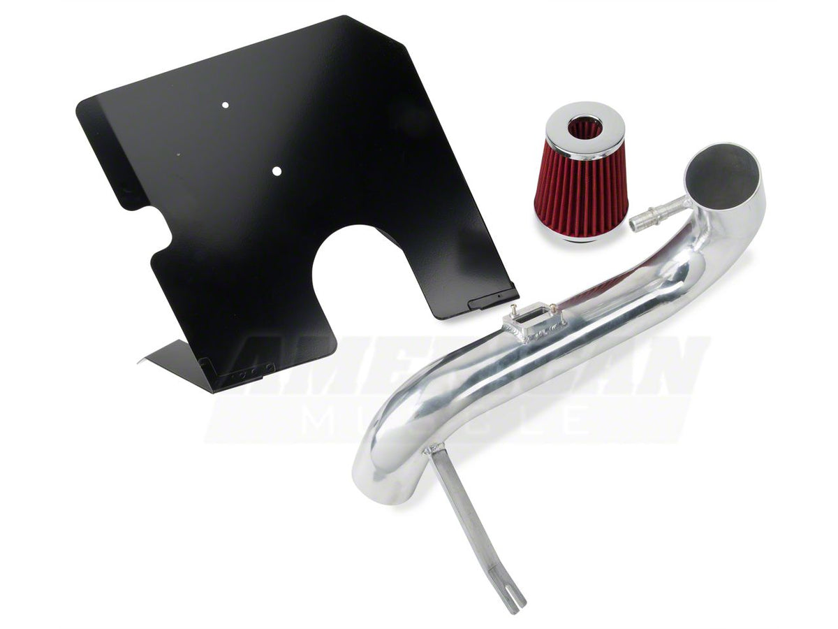 SR Performance Cold Air Intake; Polished (05-09 Mustang V6)
