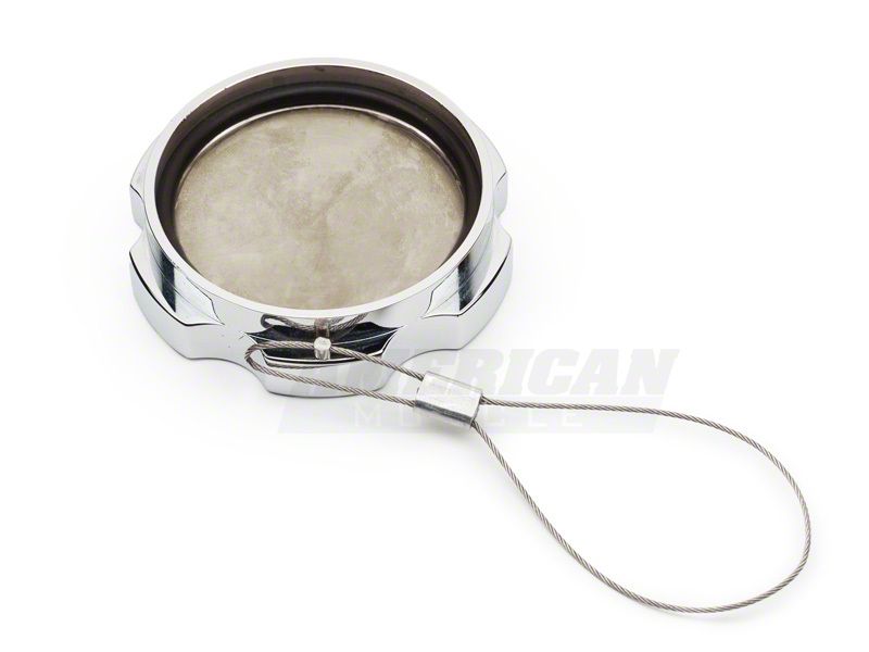 SpeedForm Modern Billet Washer Fluid Cap; Chrome (10-14 Mustang)