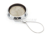 SpeedForm Modern Billet Washer Fluid Cap; Chrome (10-14 Mustang)