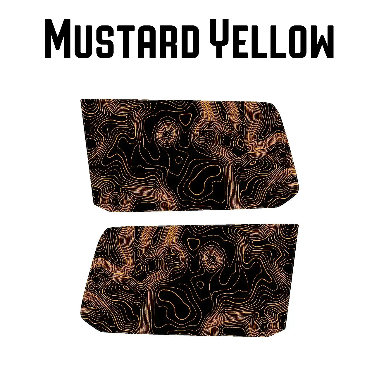 Topographic Rear Window Map Overlays V3 (Perforated) - 2024+ Land Cruiser