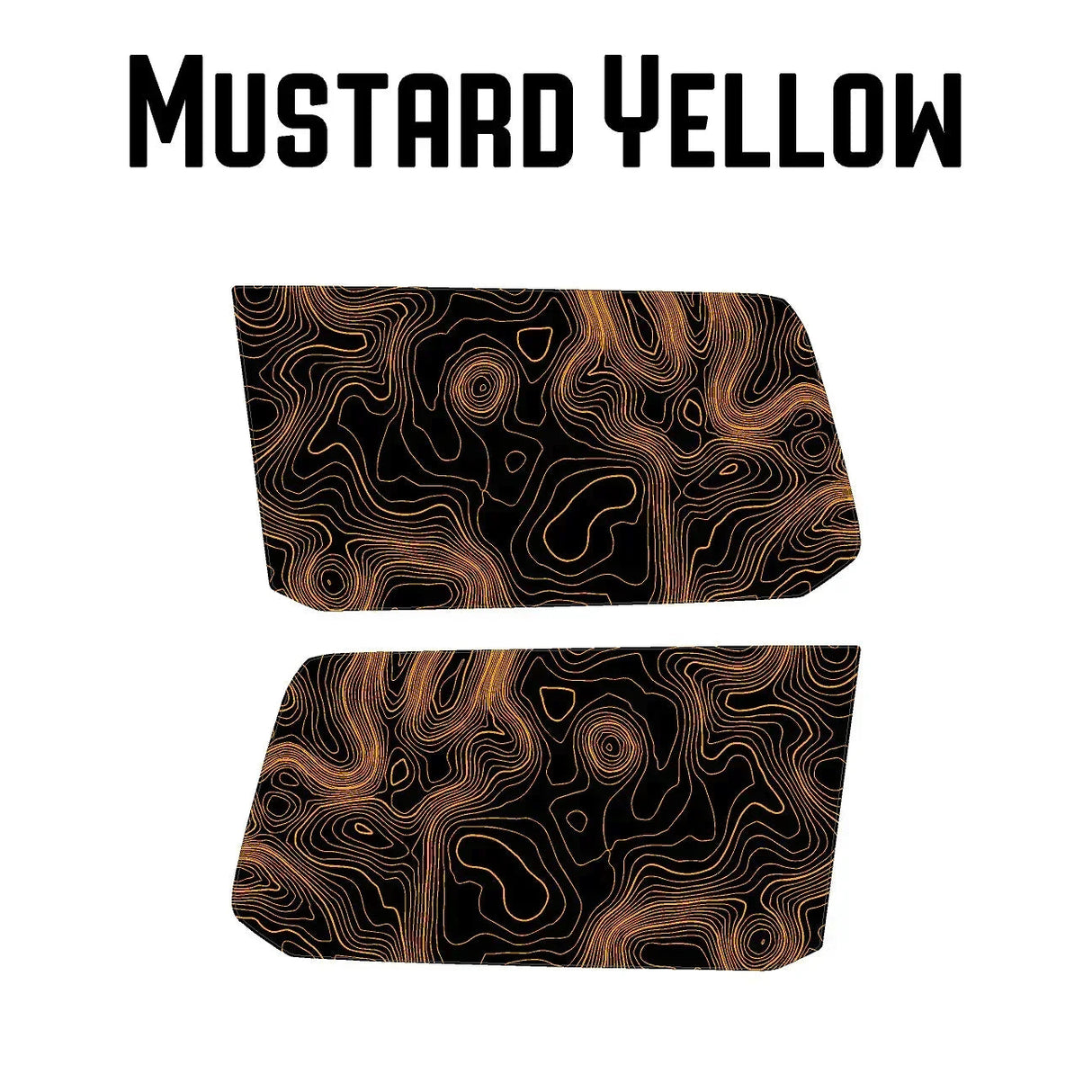 Topographic Rear Window Map Overlays - 2024+ Land Cruiser