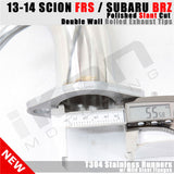 Fits 13-20 FRS/BRZ/Toyota 86 Resonated Dual Catback Exhaust 4.5 Tip