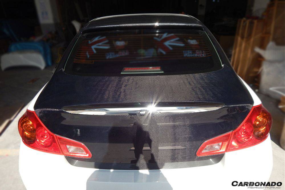 2007-2013 Infiniti G25 G35 G37 Sedan OEM Style Carbon Fiber Trunk