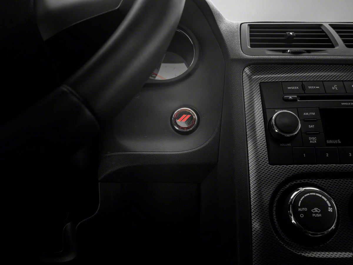 Mopar Licensed by SEC10 Push Button Start Printed Decal with Hash Marks (08-14 Challenger)