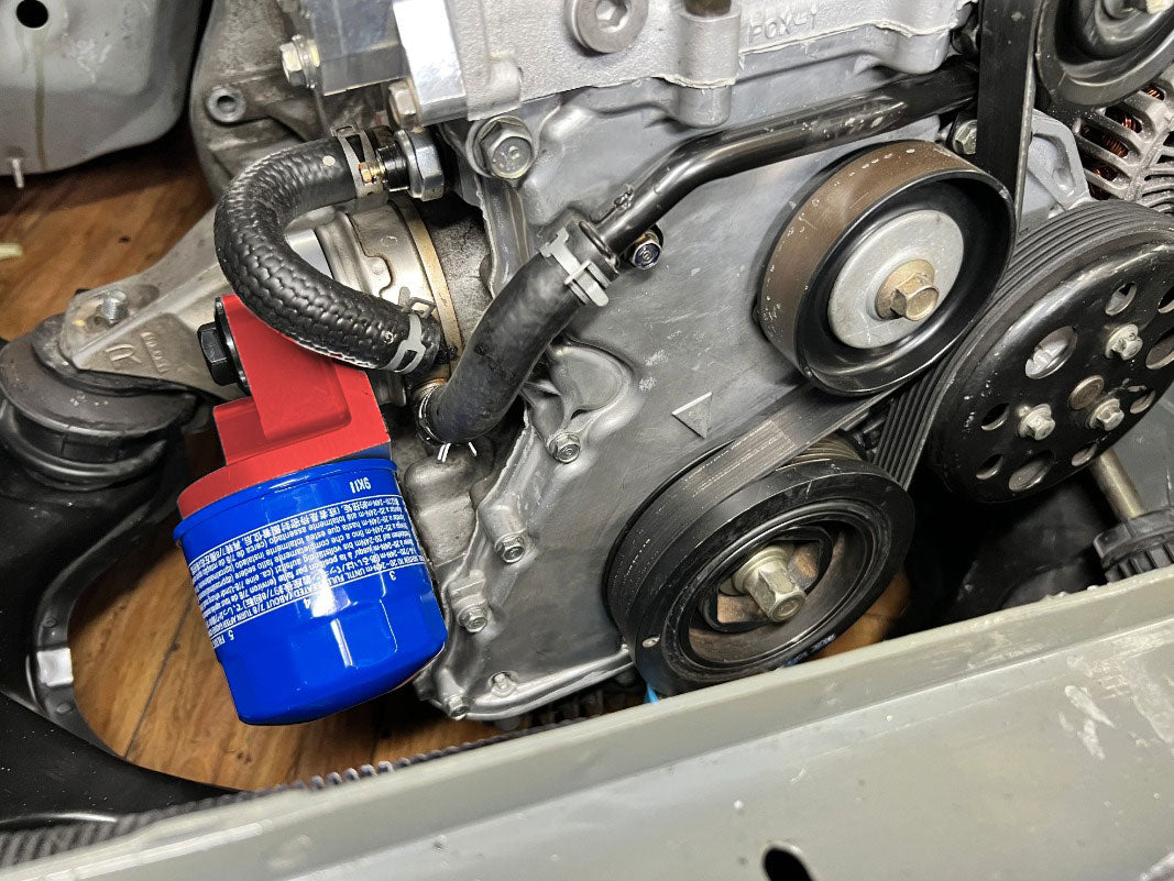 K20 K24 K Series Oil Filter Relocation Adapter For Honda Acura EG EK DC K-Swap