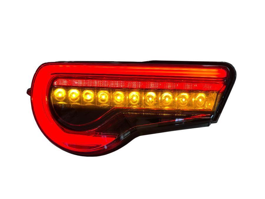 OLM OE Plus Linear Style Sequential Tail Light Overlays (Dark, Light, Red, or Yellow) - 2017-2021 Toyota 86 / Subaru BRZ