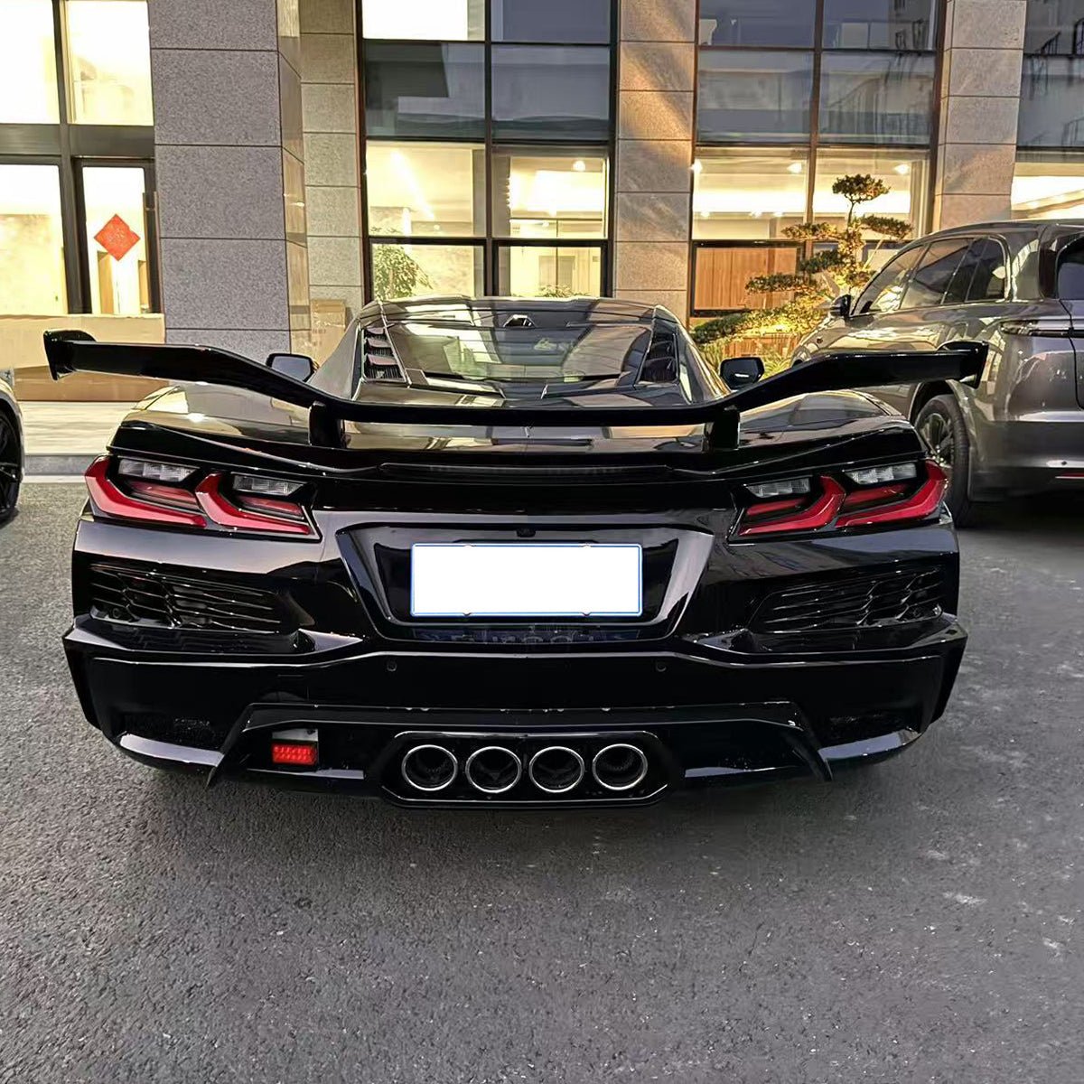 Z06 Z07 Style Rear Bumper Kits for 20-25 Chevy Corvette Stingray Comin
