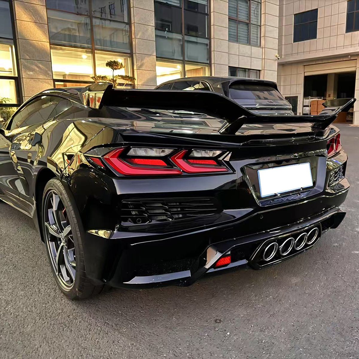 Z06 Z07 Style Rear Bumper Kits for 20-25 Chevy Corvette Stingray Comin
