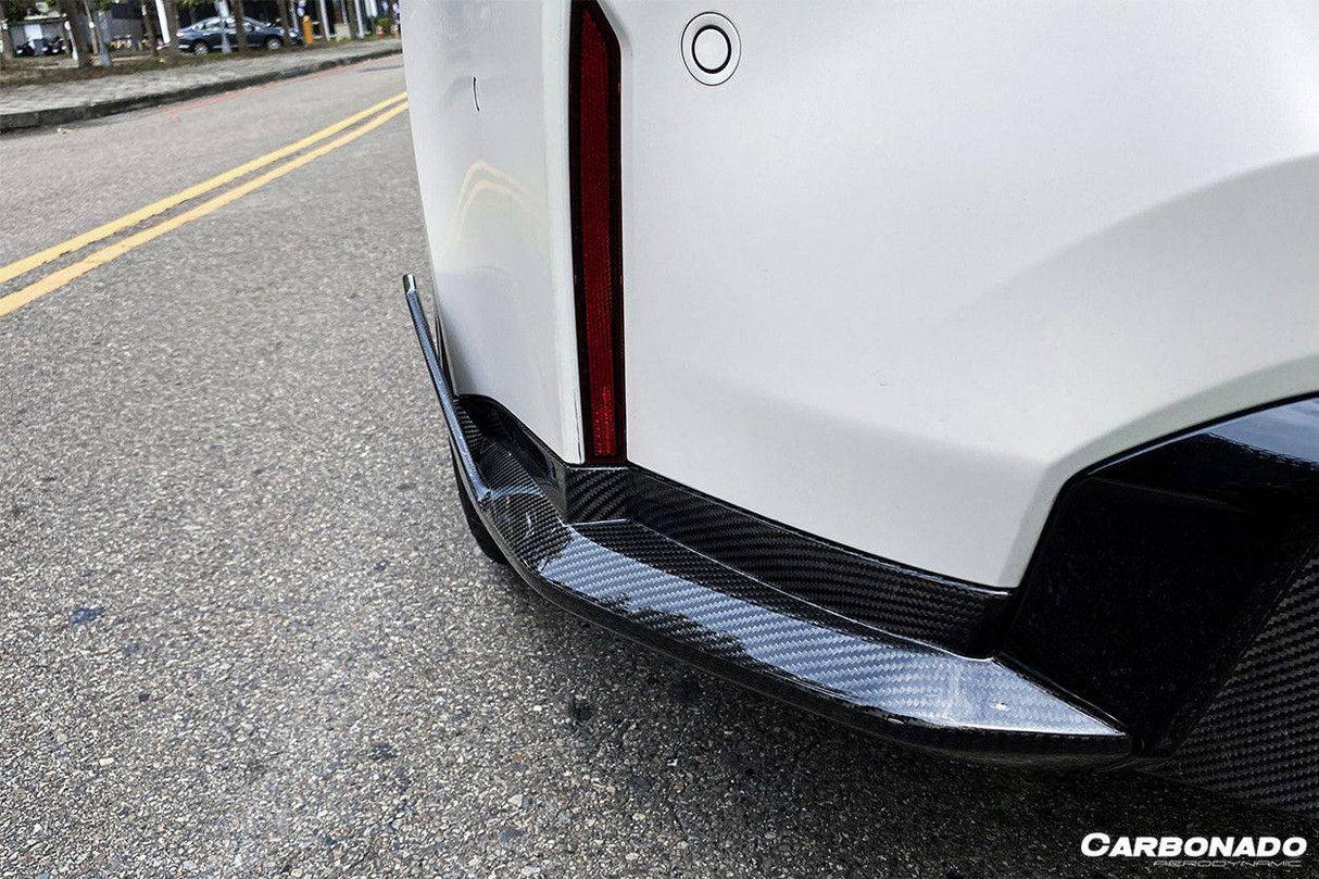 2021-UP BMW M4 G82  G83 MP Style Carbon Fiber Qual Rear Lip with Caps