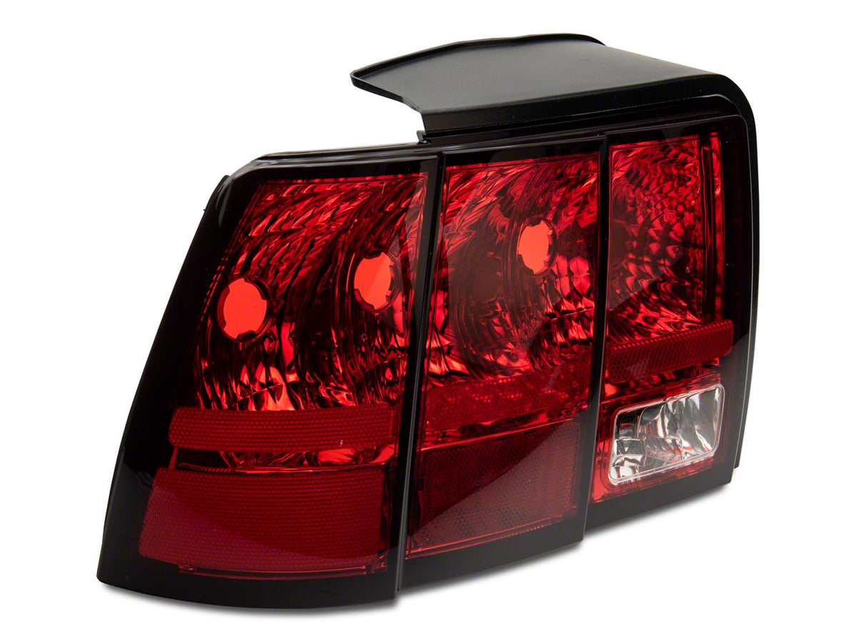 OPR Tail Light; Chrome Housing; Red/Clear Lens; Driver Side (99-04 Mustang, Excluding 99-01 Cobra)