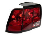 OPR Tail Light; Chrome Housing; Red/Clear Lens; Driver Side (99-04 Mustang, Excluding 99-01 Cobra)