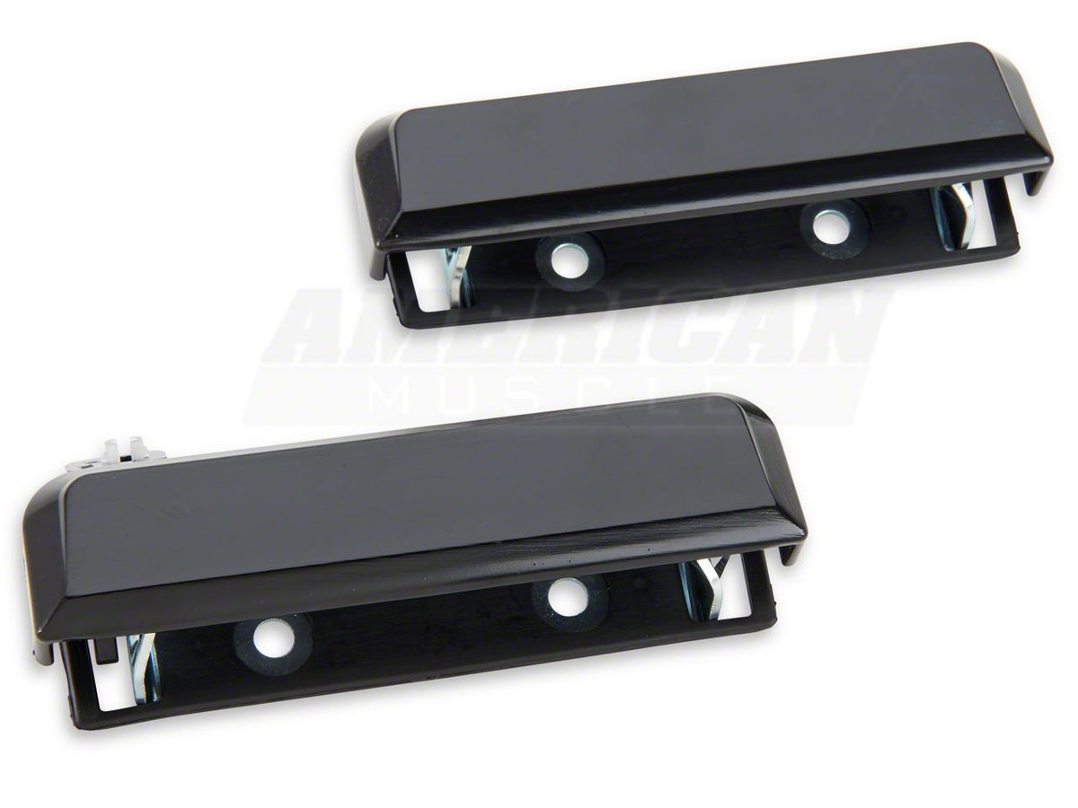 OPR Outer Door Handle Restoration Kit; Black (79-93 Mustang)