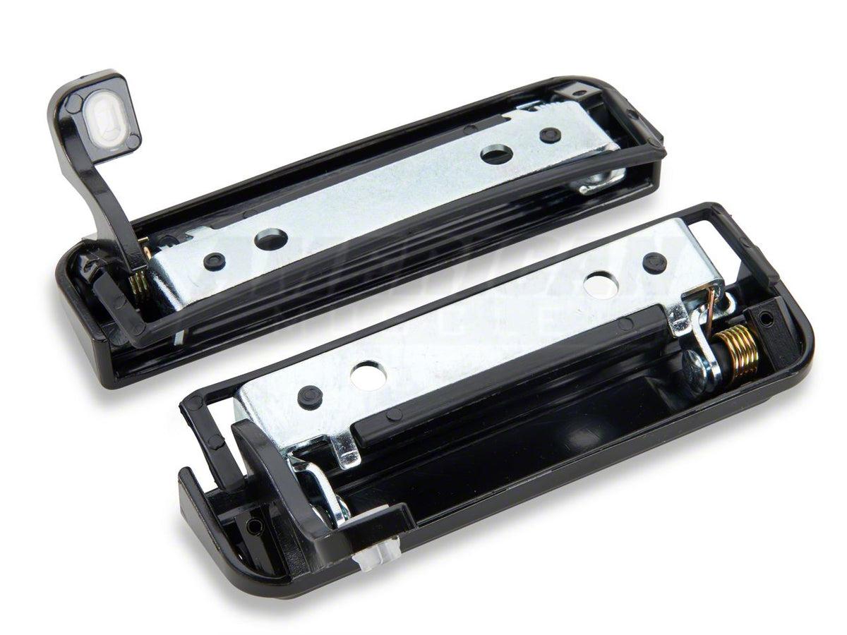 OPR Outer Door Handle Restoration Kit; Black (79-93 Mustang)