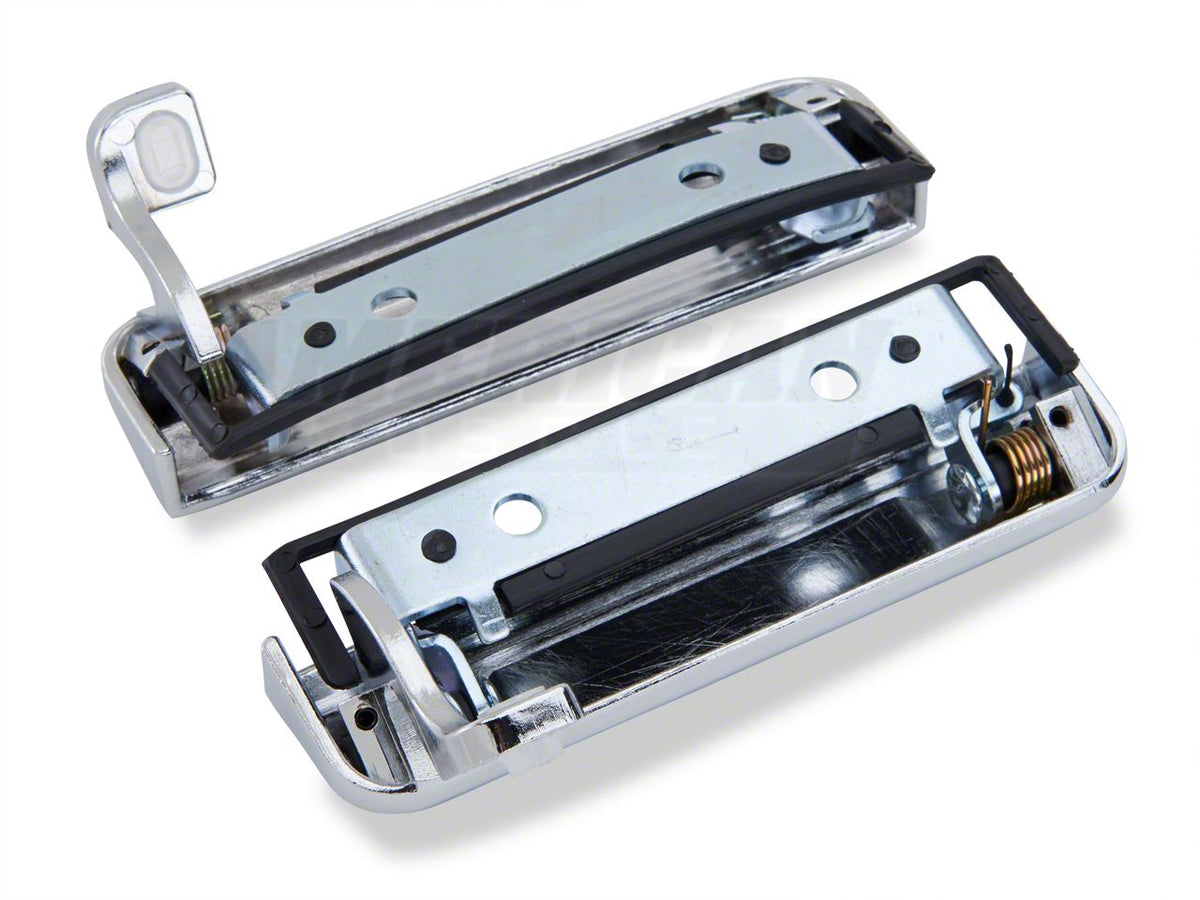 OPR Outer Door Handle Restoration Kit; Chrome (79-93 Mustang)