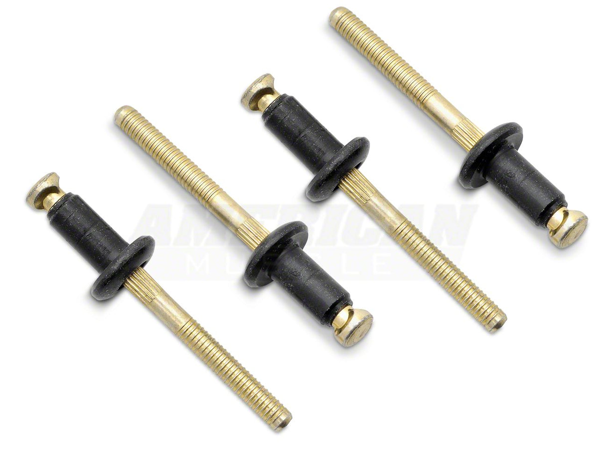 OPR Outer Door Handle Restoration Kit; Chrome (79-93 Mustang)